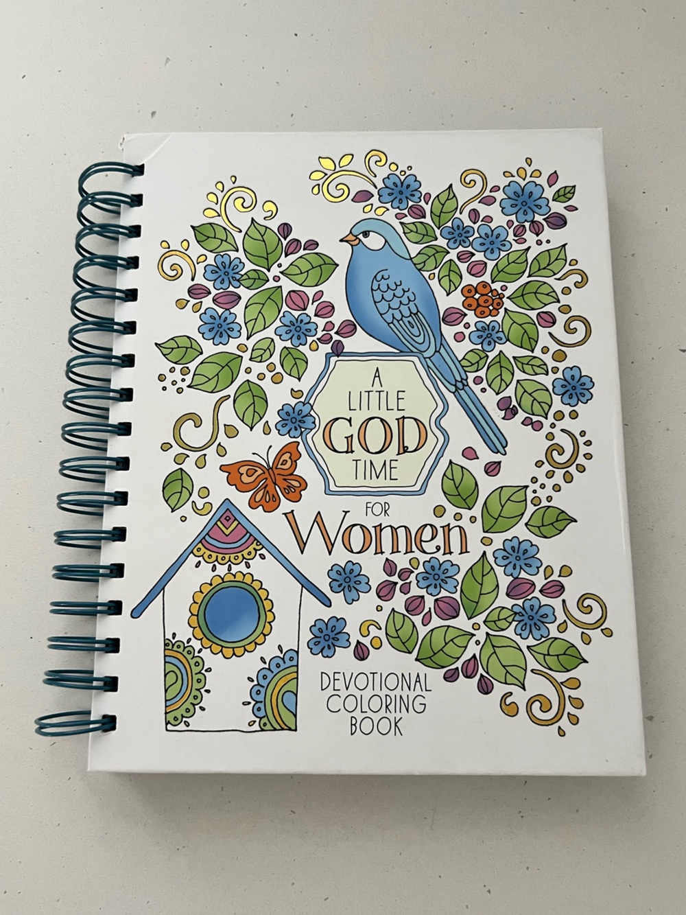 New A Little God Time for Women Devotional Coloring Book Spiral Bound Christian